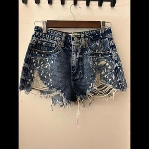 Bleach Distressed Forever21 Jean Shorts